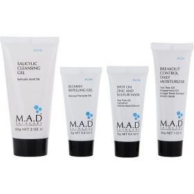 M.A.D. Skincare by M.A.D. Skincare Discover Breakout Control: Repelling Oil 15g + Zinc & Sulfur Mask 15g + Cleansing Gel 60g + Daily Moisturizer