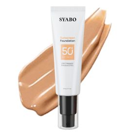 SPF50 Sunscreen Liquid Foundation (Option: Wheat color)