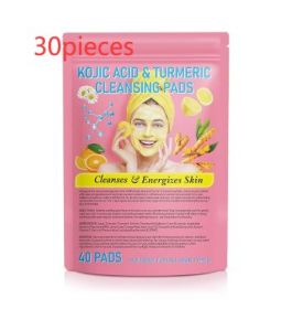 Turmeric Cleansing Pad Compressed Turmeric Kojic Acid (Option: Yellow-40PC  30pieces)