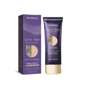 West&Month Body Concealer, Waterproof Cover Tattoo Scars Birthmark Invisible Body Concealer (Option: 74ML)